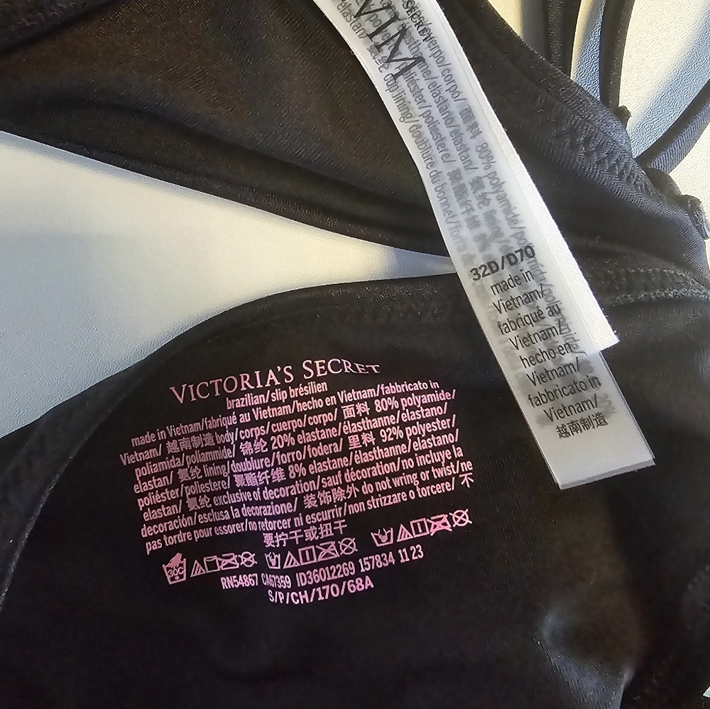Victoria's Secret Very Sexy Shine Push-Up Bikini Top 32d - Picture 5 of 5